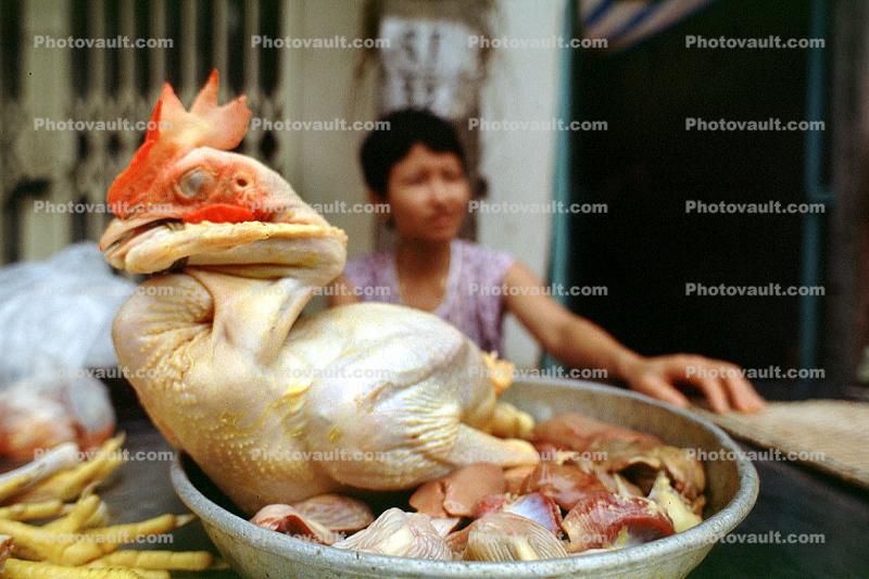 Woman, Poultry, Chicken, Legs, Meat