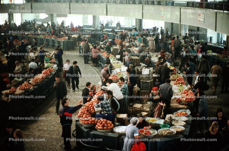 Men, Man, Vegetables, Open Air Market, Tashkent, Uzbekistan