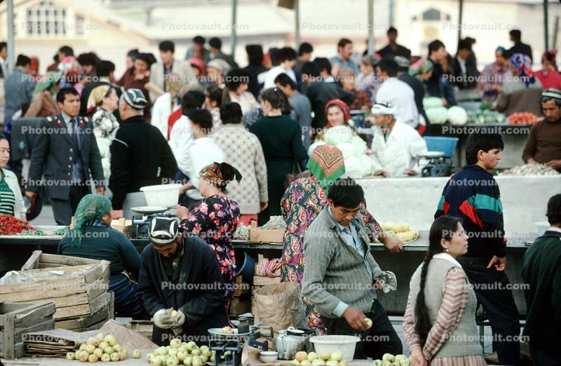 Men, Man, Vegetables, Tashkent, Uzbekistan