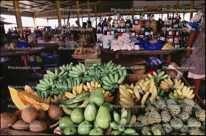 Banana, Fruit, Papaya, Fonte De France, Martinique