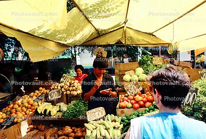 Vegetables, Open Air Market, Santiago, Chile