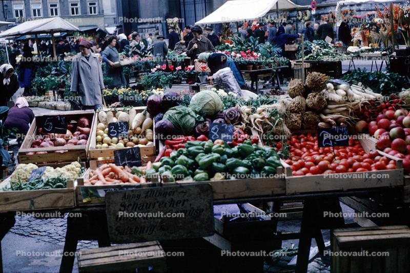 Vegetables, Open Air Market, Salzburg, Austria