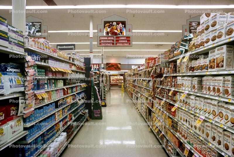 Grocery Aisle, Supermarket, Supermarket Aisles