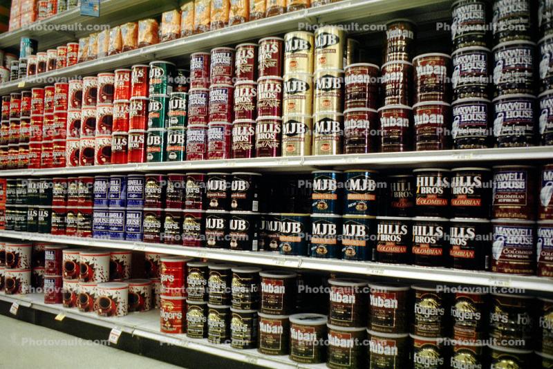 canned coffee aisle, Supermarket Aisles