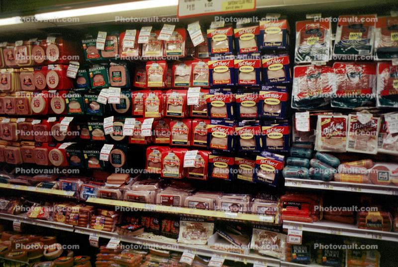 packaged meats, Supermarket Aisles