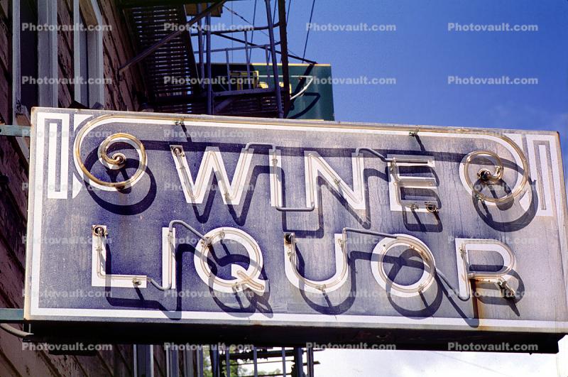 Wine Liquor sign