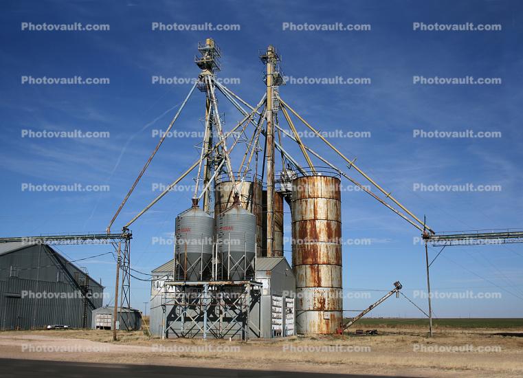 Grain Silos, elevator,  Amarillo, Texas