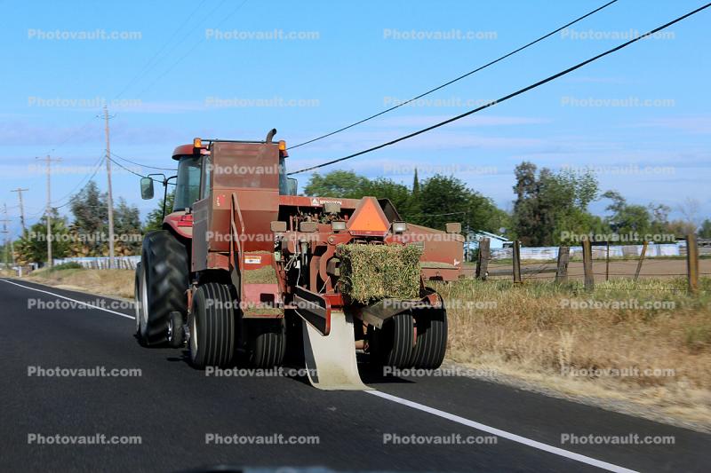 Hay Baler on the road