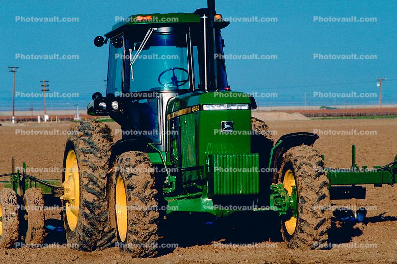 John Deere Tractor, Tractor, Plow, Plowing, Fields