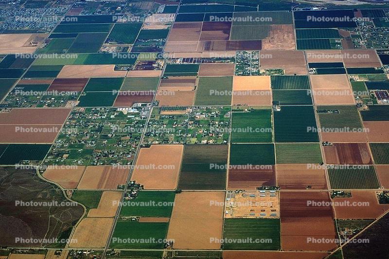 Imperial Valley, patchwork, checkerboard patterns, farmfields, Dirt, soil