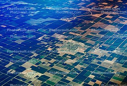 Central Valley, California, patchwork, checkerboard patterns, farmfields