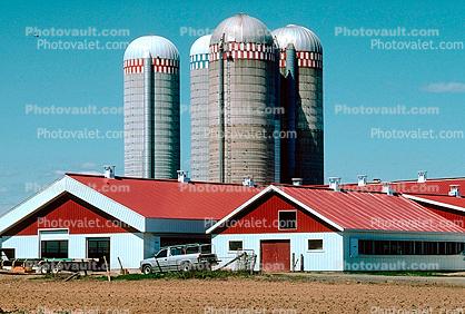 Barn, Silo, building, architecture, farm