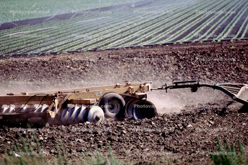 Harrow Disc Plow, Rotary Plow and Tractor, Dirt, soil