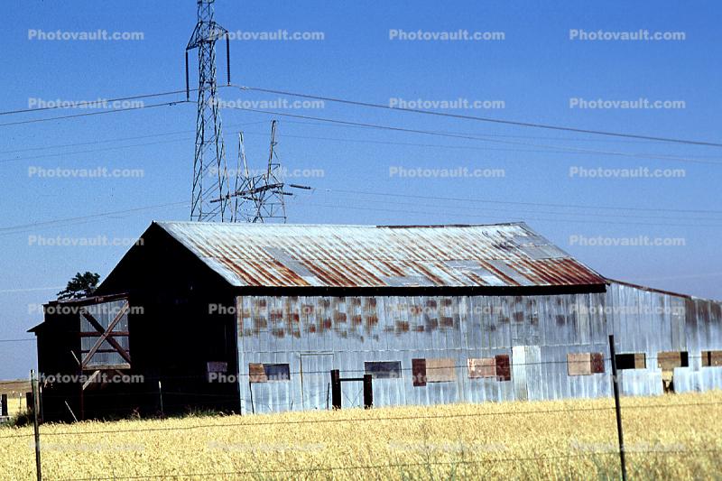 Old Rusty Metal Barn, 1950s