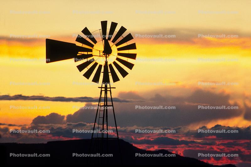 Sunset Clouds, Eclipse Windmill, Irrigation, mechanical power, pump