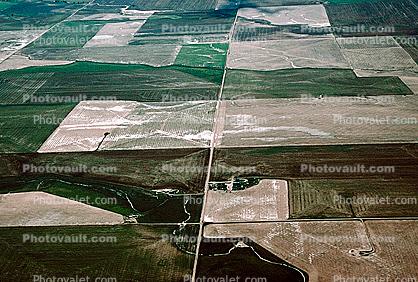 near Denver, Fields, patchwork, checkerboard patterns, farmfields