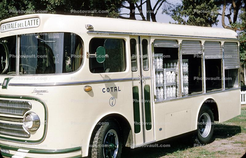Centrale Del Latte, Cotal, Milk Delivery Truck, Dairy, 1950s
