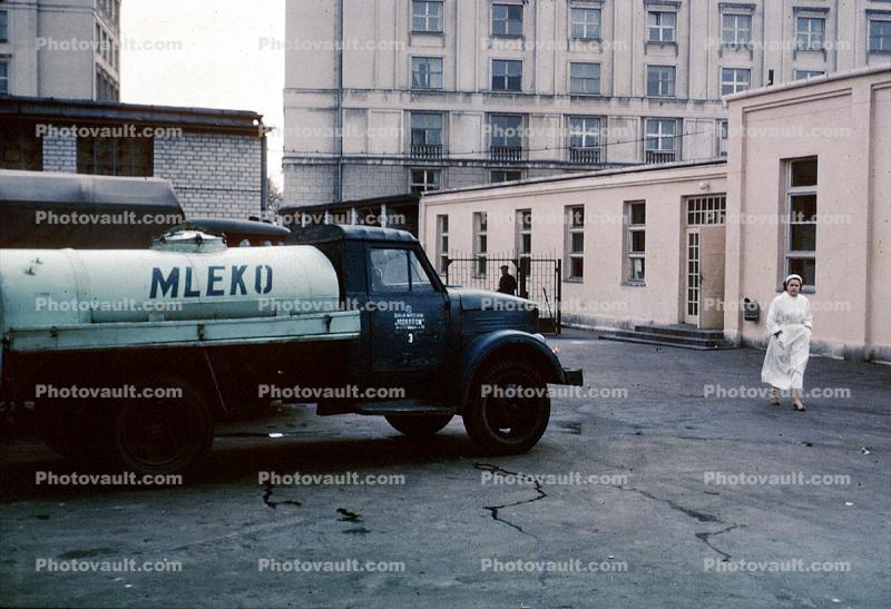 MLEKO, Milk Delivery Truck, Dairy, 1950s