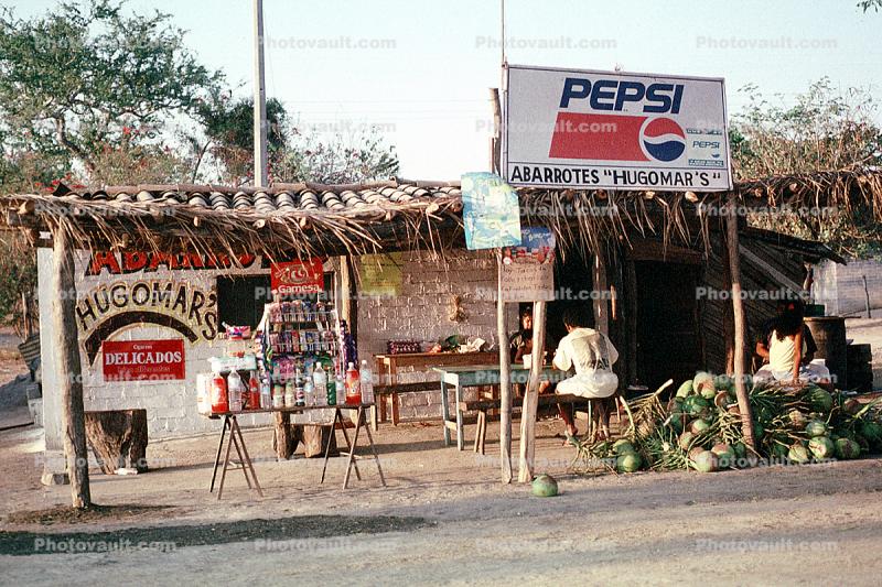 Hugomar's, Coconuts, Pepsi-Cola, Puerto Escondido, Mexico