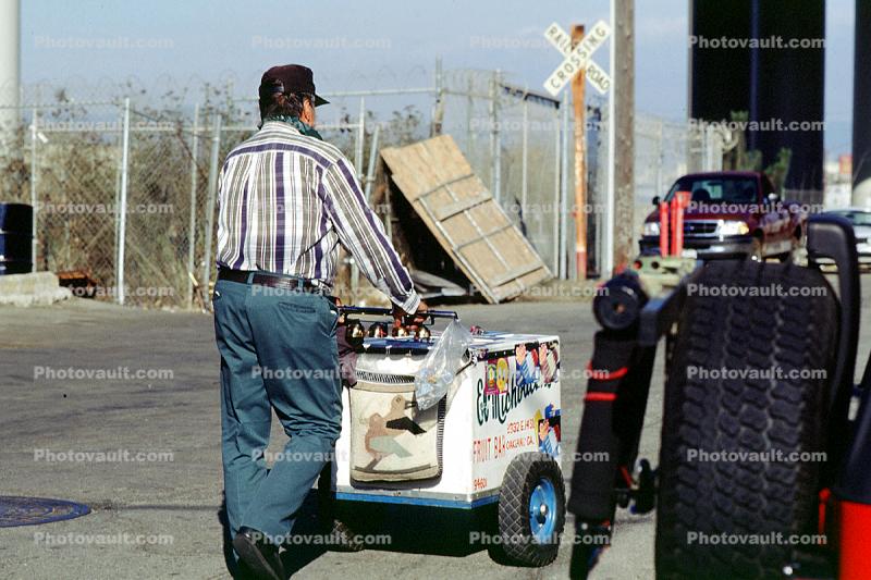 Ice Cream Vendor, cart
