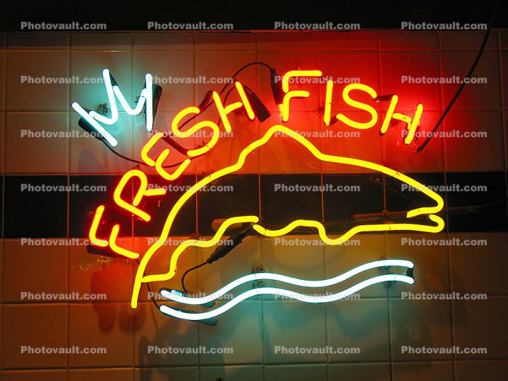 Fresh Fish Neon Sign