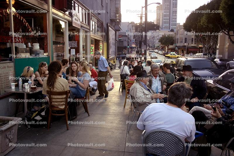 Sidewalk Cafe, North-Beach, San Francisco
