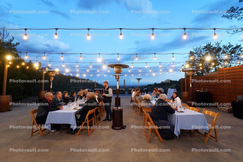 Dinner Setting at the Notre Vue Estate, Windsor California, @notrevueestate