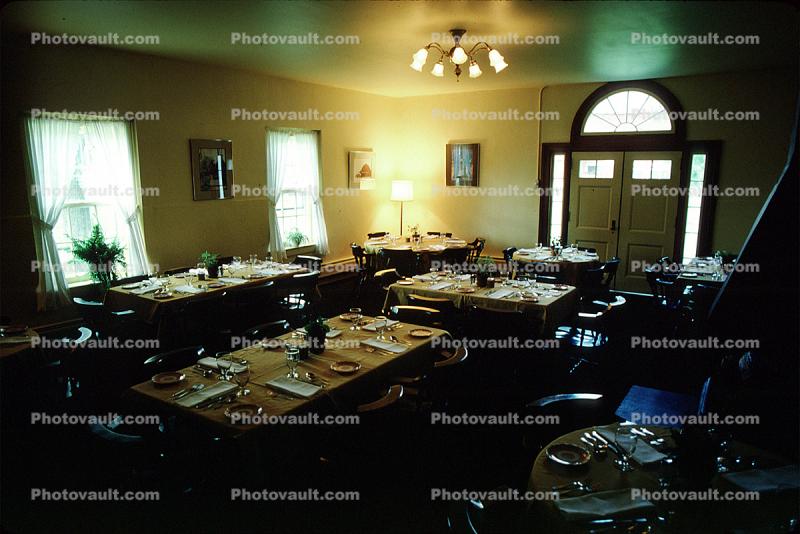 Empty Table Setting, Burklyn Hall, Burke, Vermont, 28 July 1978