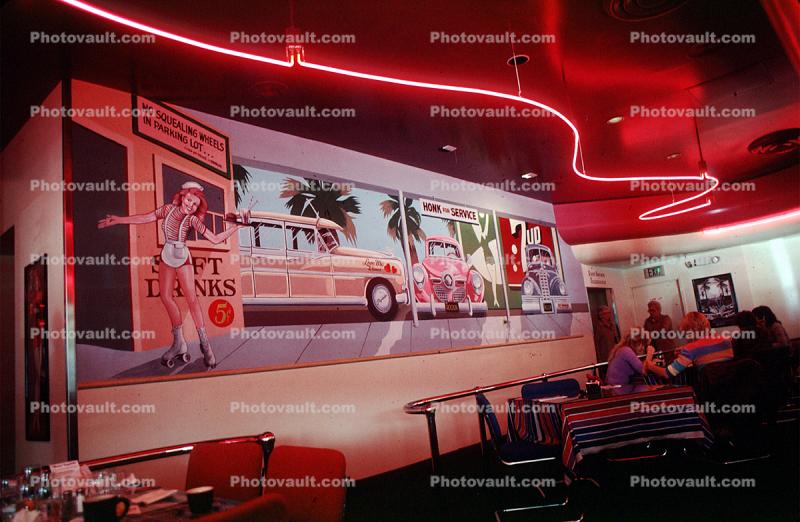 Diner, neon light, 21 November 1983