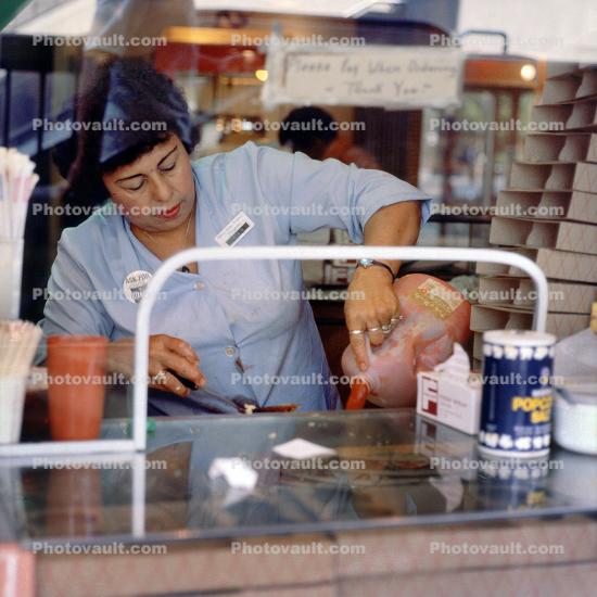 Flo Pours on the Salsa, Food Counter, West Side Valley Thaters, 1983