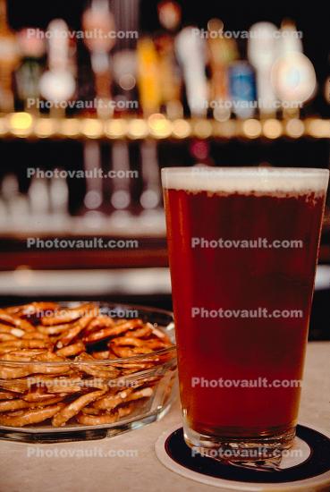 beer and pretzels