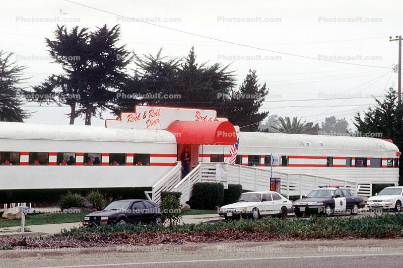Rock N Roll Diner, Passenger Railcar, Cars, vehicles, Oceano, San Luis Obispo County, Central California Coast