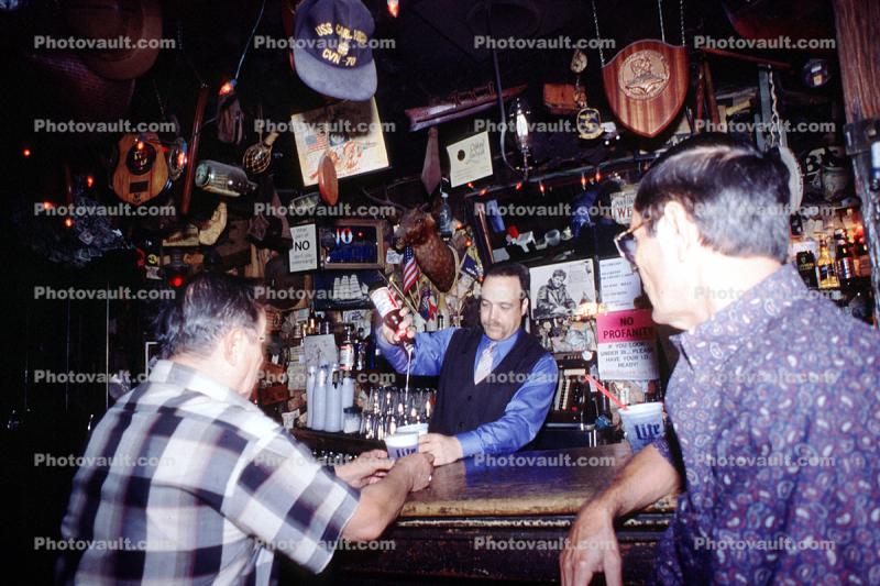 Bartender Pouring Beer, Bar