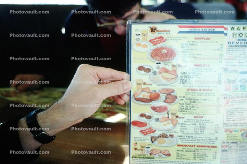 Breakfast Menu, Charleston, South Carolina, Hand, Watchband