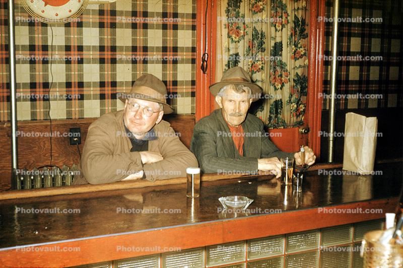 Bar, Getting Drunk, Drinking, Alcohol, Bottles, 1950s