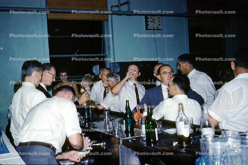 Bar, Getting Drunk, Drinking, Alcohol, Alcohol, Bottles, September 1961