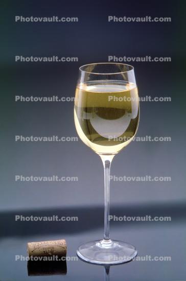 White Wine Glass, Cork, full
