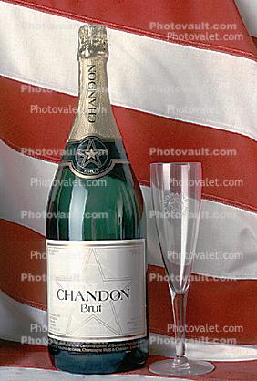 Champagne, bottle, glass