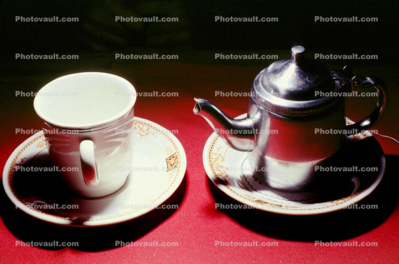 tea pot, cup, saucer, Teapot, Teacup