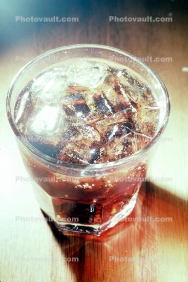 ice, coke, glass