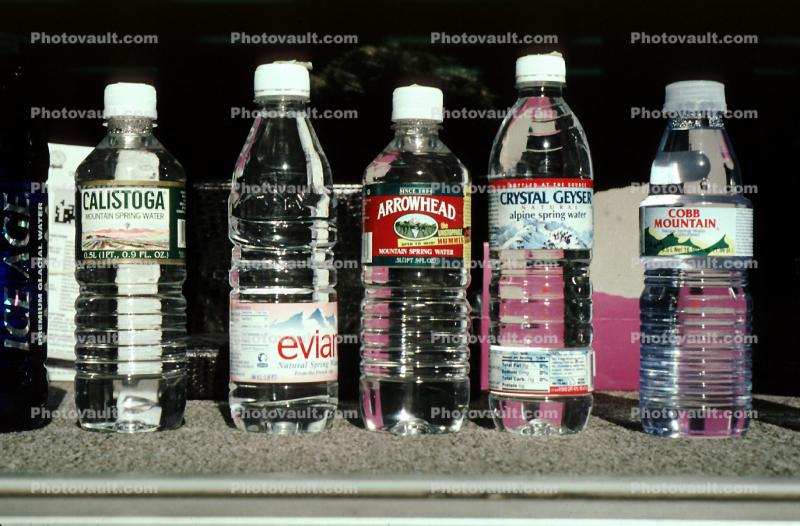 Plastic Bottled Water, bottles