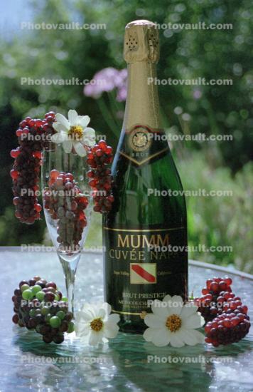 Mumm Cuvee Champagne Bottle