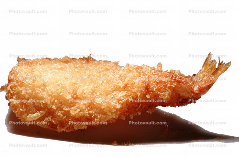 Deep Fried Golden Shrimp, seafood, shellfish, deep-fried, photo-object, object, cut-out, cutout