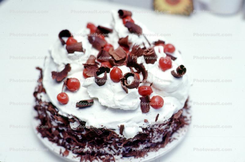 Cake, Chocolate, Cherries