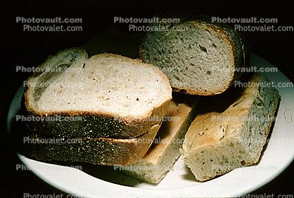 french bread, olive bread, basket, Baked Goods, starch, slices