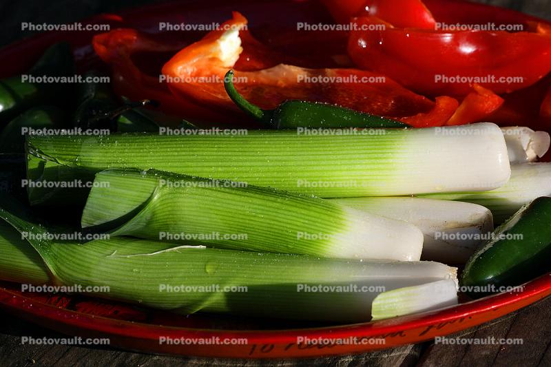 Leeks, Onion, Bell Peppers, texture, background