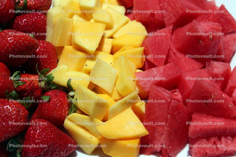 Melons, Strawberries, texture, background
