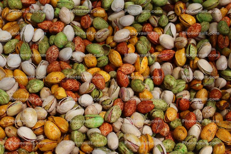 Pistachio Nuts, Shells, texture, background