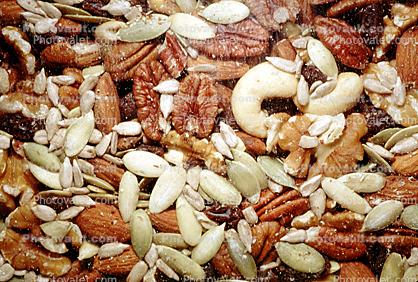 nuts, seeds, texture, background