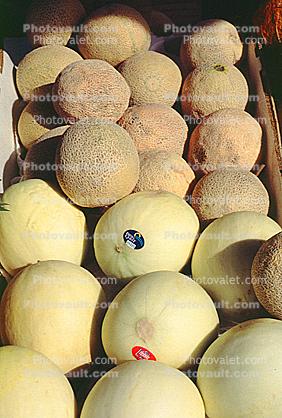 Honeydew Melons, Canteloups, texture, background